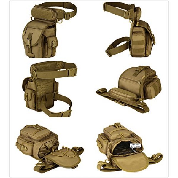 Protector Plus Tactical Pouch 5 Protector Plus Tactical Drop Leg Bag Military Fanny Tool Thigh Pack MOLLE Panel Utility Pouch Cross Over Leg Rig Versipack