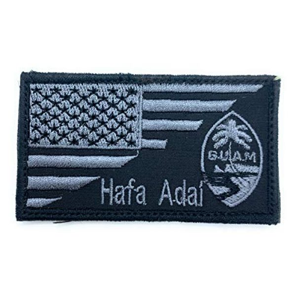 Almost SGT Airsoft Morale Patch 1 USA Guam Flag Hafa Adal - Funny Tactical Military Morale Embroidered Patch Hook Backing