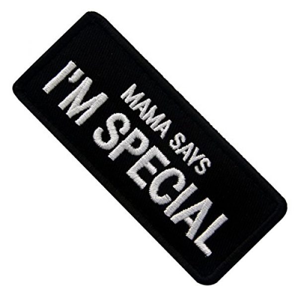 EmbTao Airsoft Morale Patch 4 Mama Says I'm Special Tactical Morale Emblem Embroidered Fastener Hook & Loop Patch