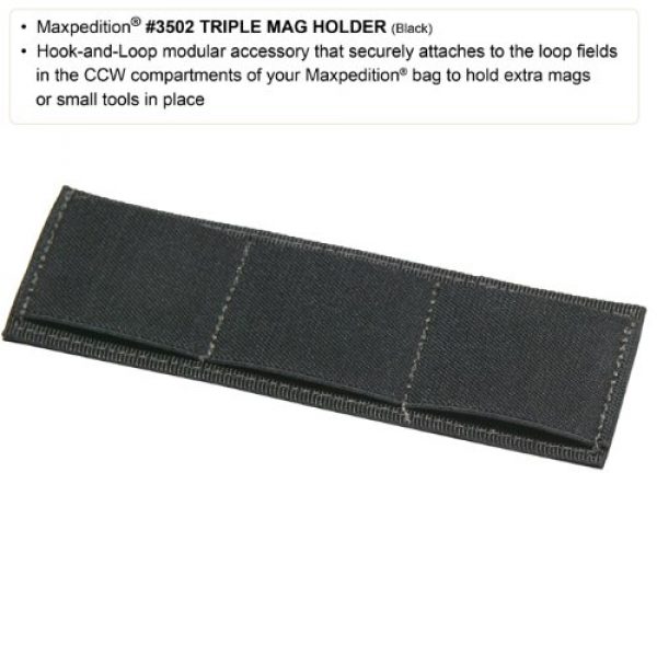 Maxpedition Tactical Pouch 3 Maxpedition Triple Mag Holder Blk