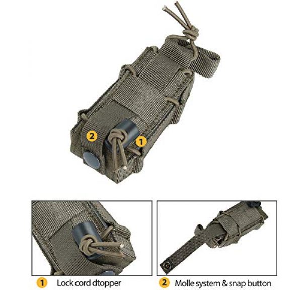 EXCELLENT ELITE SPANKER Tactical Pouch 5 EXCELLENT ELITE SPANKER Open Top Single Pistol Mag Pouch Flashlight Holder Magazine for Glock19 M1911 Magazines