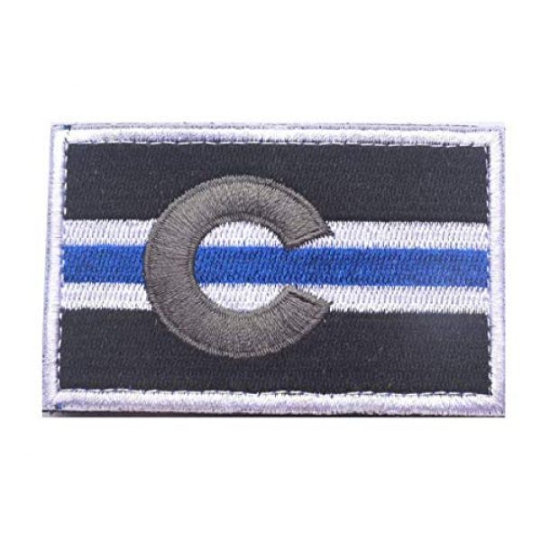 Tactical Embroidery Patch Airsoft Morale Patch 3 State Flag of Colorado Embroidery Patch Military Tactical Morale Patch Badges Emblem Applique Hook Patches for Clothes Backpack Accessories