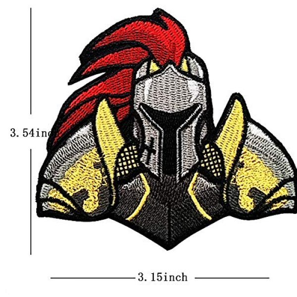 ODSP Airsoft Morale Patch 4 Samurai Patch, Japanese Bushido, Dark Knight, Marshal, Dragon Rider Tactical Military Morale Emblem Embroidered Patches Applique Fastener Hook & Loop Backing