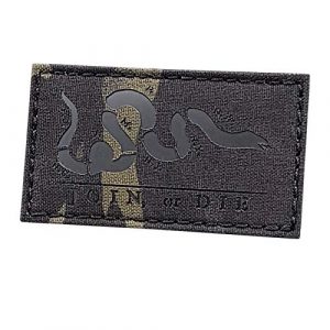 Tactical Freaky Airsoft Morale Patch 1 Multicam Black IR Join Or Die 2x3.5 Snake Cartoon Benjamin Franklin US Independence Tactical Morale Hook-and-Loop Patch