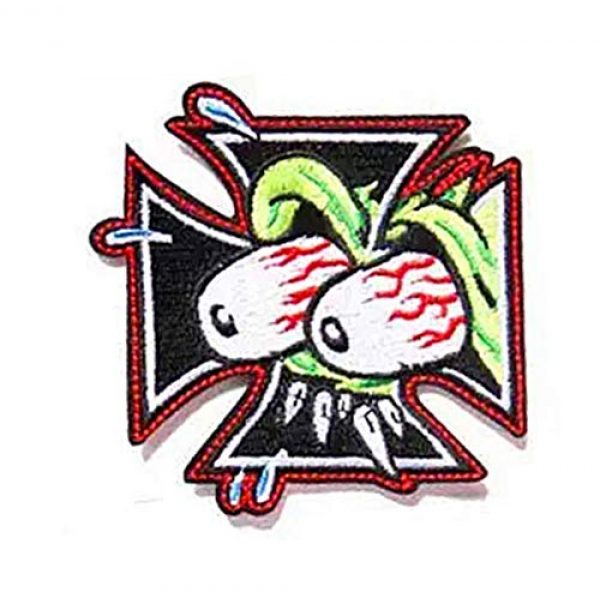 Embroidery Patch Airsoft Morale Patch 1 The Rat Fink Ed Roth Military Hook Loop Tactics Morale Embroidered Patch