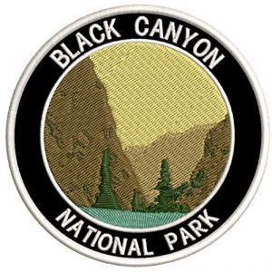 Appalachian Spirit Airsoft Morale Patch 1 Black Canyon National Park 3.5" Embroidered Patch DIY Iron or Sew-on Decorative Vacation Souvenir Applique Wander Nature Wildlife Hike Trek Camping Explore Mountains Stars Moon Scout Guide Ranger