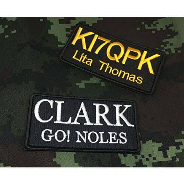 Lan Stang Airsoft Morale Patch 2 2 Line Big and Small Letter Custom Personalized Name Patch Hook Fastener Backing Tactical Gear Rucking Patch Badge