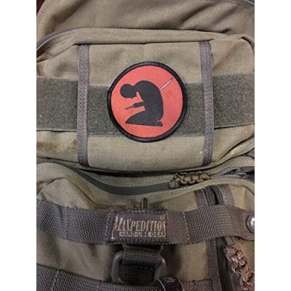RedheadedTshirts Airsoft Morale Patch 2 Samurai Seppuku 3" Circle Morale Patch Military Tactical Made in The USA
