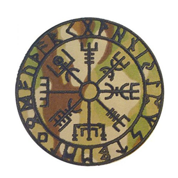 LEGEEON Airsoft Morale Patch 1 LEGEEON Multicam Vegvisir Viking Compass Norse Rune Morale Scorpion OCP Sew Iron on Patch