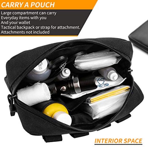 IronSeals Tactical Pouch 2 IronSeals Tactical Molle Multi-Purpose EMT Pouch Utility Gadget EDC Tool Waist Bag