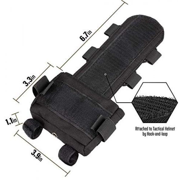 Gexgune Tactical Pouch 2 Gexgune Tactical MK2 Helmet Battery Case Helmet Accessory Bag Multifunction Balance Weight Bag for Fast Helmet Military Battery Pouch