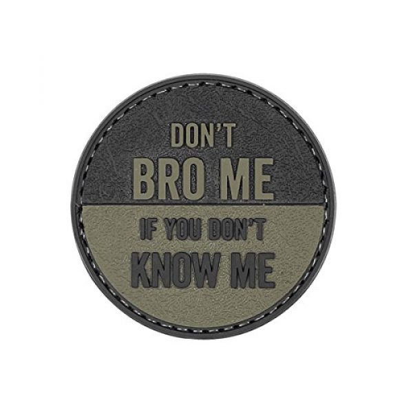 5ive Star Gear Airsoft Morale Patch 1 5ive Star Gear "Don't Bro Me Round Morale Patch, One Size, Multi-Colored