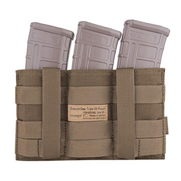 EMERSONGEAR Tactical Pouch 3 EMERSONGEAR Molle Triple Mag Pouch Magazine for M4 M14 M16 AK47 AK74 G36 Magazine