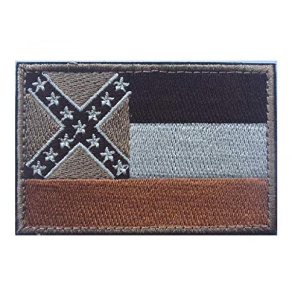 Tactical Embroidery Patch Airsoft Morale Patch 6 State Flag of Mississippi Embroidery Patch Military Tactical Morale Patch Badges Emblem Applique Hook Patches for Clothes Backpack Accessories