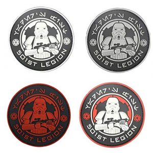 Tactical PVC Patch Airsoft Morale Patch 1 Star Wars 501st Stormtrooper Legion Logo PVC Military Tactical Morale Patch Badges Emblem Applique Hook Patches for Clothes Backpack Accessories