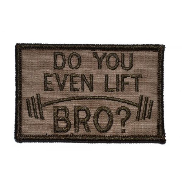 Tactical Gear Junkie Airsoft Morale Patch 1 Do You Even Lift Bro 2x3 Patch - Coyote Brown