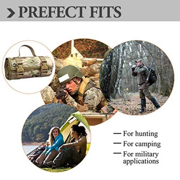 N A Tactical Pouch 4 N A Shooting Mat, Shooting Mat for Range, Shooting Gear Tactical Training Shooting Pad Rool-Up Shooters Mat Non-Slip Durable Shooting Rest