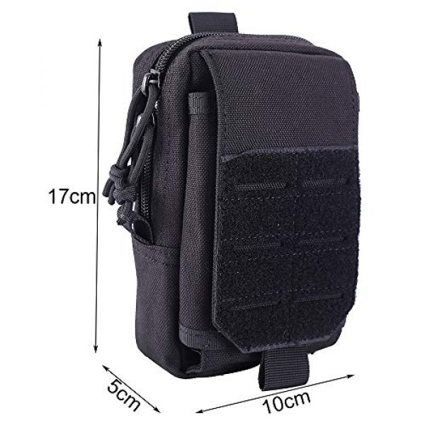 DONGKER Tactical Pouch 6 DONGKER Tactical Waist Pouch, Tactical Waist Belt Bag Wallet Pouch Purse for for Camping, Hiking, Outdoor-Living, Trekking (ArmyGreen)