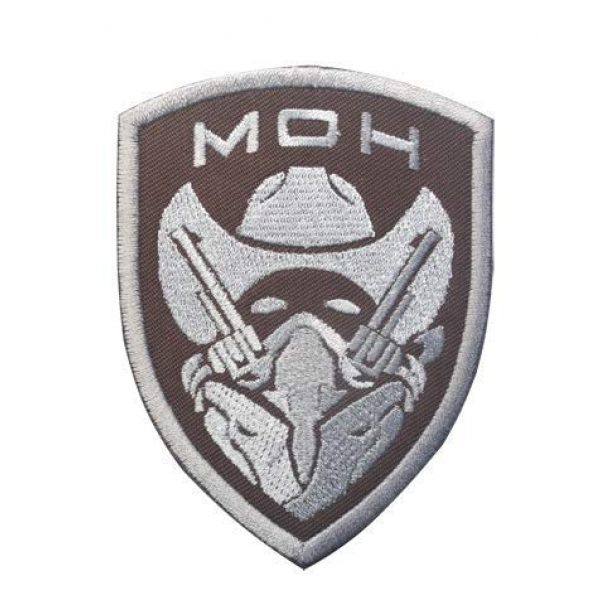 Tactical Embroidery Patch Airsoft Morale Patch 3 Medal of Honor MOH Masked Cowboy Gunfighter Gunner Embroidery Patch Military Tactical Morale Patch Badges Emblem Applique Hook Patches for Clothes Backpack Accessories