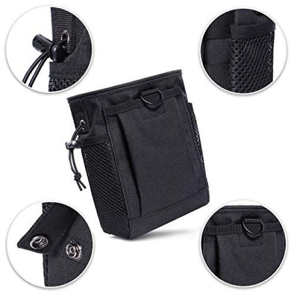 MeeJaa Tactical Pouch 3 Dump Pouch, Drawstring Magazine Dump Pouch, Tactical Molle Dump Bags, Adjustable Military Tactical Pouchesfor Outdoor and Tactical Sports