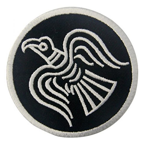 Rocking Planet Airsoft Morale Patch 1 Rare Norse Viking Raven Runes Odin God of War Patch Embroidered Morale Applique Iron On Sew On Emblem