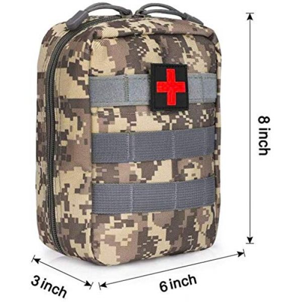 PXDREAM Tactical Pouch 2 PXDREAM Tactical Medical Utility Bag First Aid Kit Pouch - Green Camo