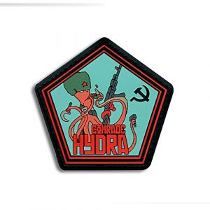 BASTION Airsoft Morale Patch 1 Bastion Tactical Combat Badge PVC Morale Patch Hook and Loop Patch - Comrade Hydra