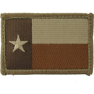 Milspec Airsoft Morale Patch 1 Texas State Flag Morale Patch (Desert (Tan))