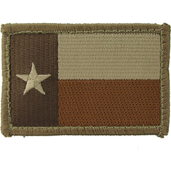 Milspec Airsoft Morale Patch 1 Texas State Flag Morale Patch (Desert (Tan))