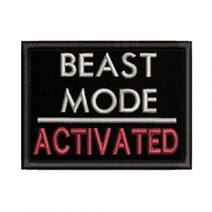 Appalachian Spirit Airsoft Morale Patch 1 Beast Mode On Military Morale Patch Tactical Emblem Iron/Sew On Patches-3.5x2.2"