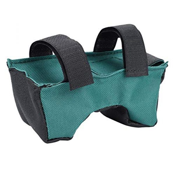 Vikye Shooting Rest 1 Vikye Shooting Bench Steady Sandbag, Unfilled Green Lightweight Shooters Rest Bag, Non-marring Non-Slip Shooters Gun Rest Sand Bags for Hunting Shooting Lovers
