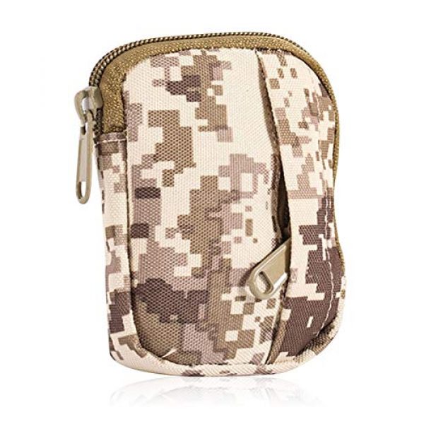 OWIKAR Tactical Pouch 1 OWIKAR Outdoor Tactical Waist Pouch, Nylon EDC Utility Gadget Outdoor Waist Belt Bag Men Women Minimalist Wallet for Change, Cards, Keys & Small Flashlight, Waterproof
