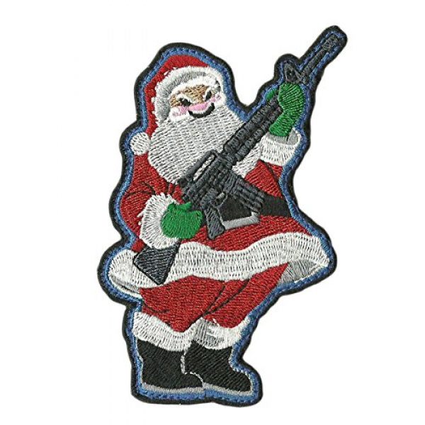Gadsden and Culpeper Airsoft Morale Patch 1 Evil Santa AR-15 Tactical Morale Patch