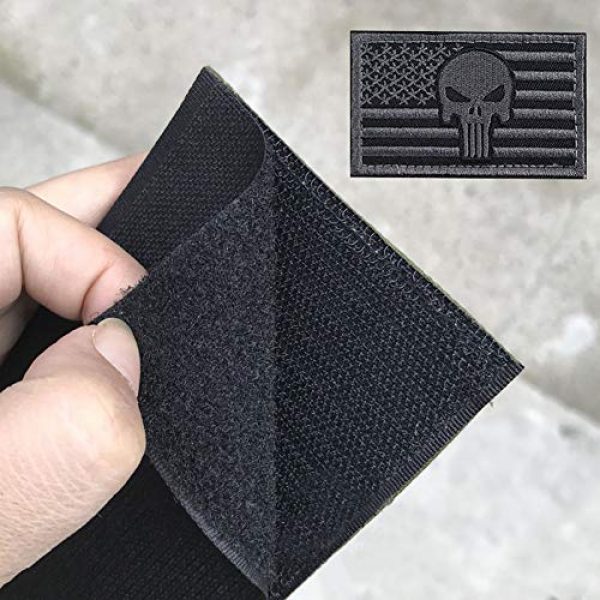 Bonng Airsoft Morale Patch 5 Bundle 14 Packs USA Flag Patches Thin Blue Line Tactical Military Morale Velcro Patch Set Morale Patches Set for Caps,Bags,Backpacks,Tactical Vest,Military Uniforms (color2)
