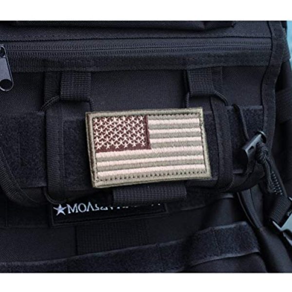 CREATRILL Airsoft Morale Patch 3 Bundle 6 Pieces Tactical Military Patch Set (Tan)