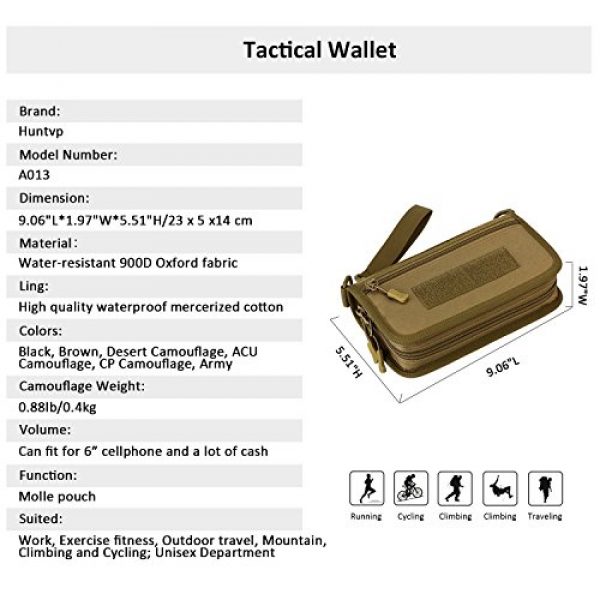 Huntvp Tactical Pouch 3 Huntvp Tactical Wallet EDC Money Holder Rodeo Checkbook Cowboy Wallet Gift