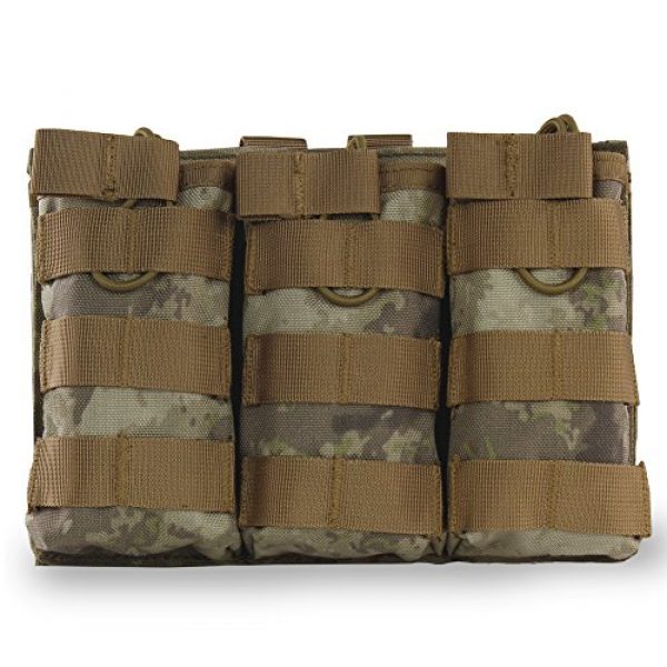 OAREA Tactical Pouch 1 Oarea WoSporT Molle Triple Open Top Mag Pouch Tactical Vest Accessory Storage Bag