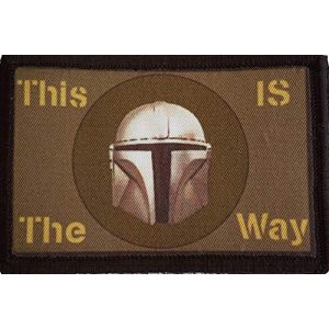 RedheadedTshirts Airsoft Morale Patch 1 2x3 This is The Way Mandalorian Tactical Morale Patch Tactical Military. 2x3" Hook and Loop Made in The USA