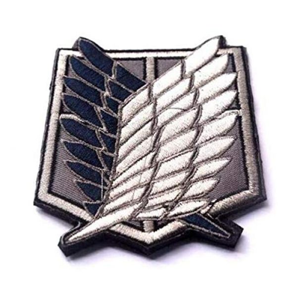 Embroidered Patch Airsoft Morale Patch 4 4pc Attack on Titan 3D Tactical Patch Military Embroidered Morale Tags Badge Embroidered Patch DIY Applique Shoulder Patch Embroidery Gift Patch