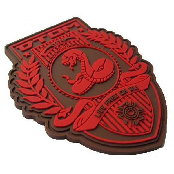 F-Bomb Morale Gear Airsoft Morale Patch 2 Don't Tread On Me (DTOM) PVC Morale Patch