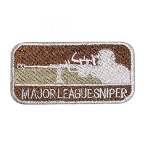 Morton Home Airsoft Morale Patch 1 Morton Home Major League Sniper Morale Patch (Brown)