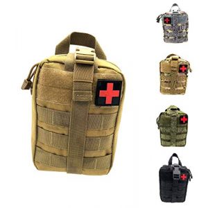 Miyha Tactical Pouch 1 MOLLE Tactical Rip-Away EMT Medical First Aid IFAK Blowout Pouch (Bag Only)