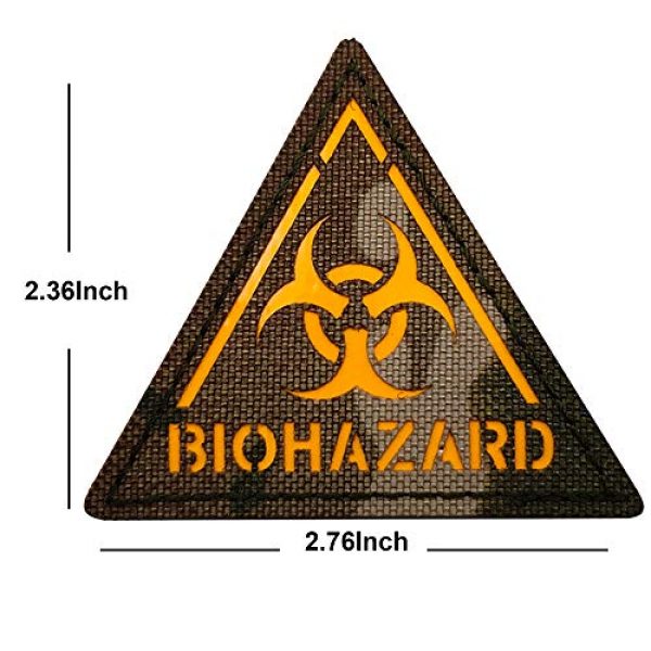ODSP Airsoft Morale Patch 3 2 Pack Glow Dark Biohazard Patch Zombie Outbreak Response Team Resident Evil Danger Radiation Military Morale Tactical Patches Badges Appliques with Hook and Loop Fastener Backing