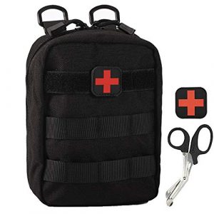 Ydmpro Tactical Pouch 1 Medical Pouch - 1000D Tactical MOLLE EMT Pouches First Aid IFAK Utility Bag with First Aid Patch and Shear