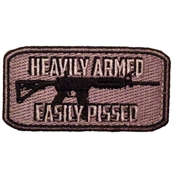 F-Bomb Morale Gear Airsoft Morale Patch 1 Heavily Armed - Easily Pissed Embroidered Morale Patch