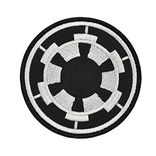 JFFCE Airsoft Morale Patch 1 Star Wars Morale Patch Tactical Military Morale Patches (Black/Gray)