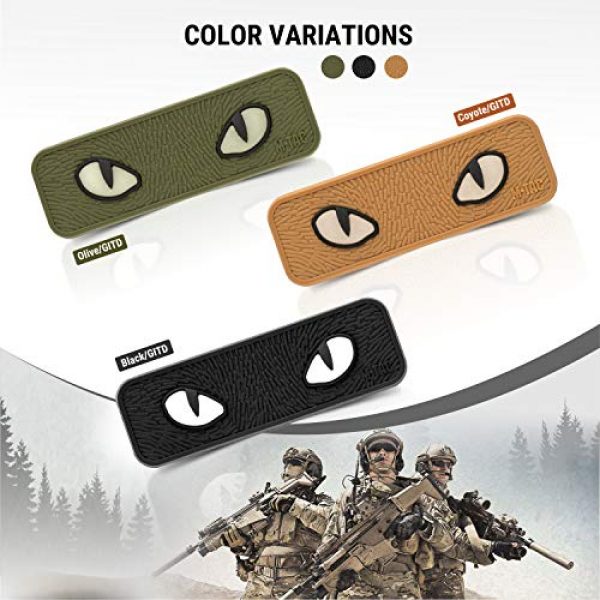 M-Tac Airsoft Morale Patch 7 M-Tac Cat Eyes PVC Morale Patch - Tactical Patch - Hook Fasteners