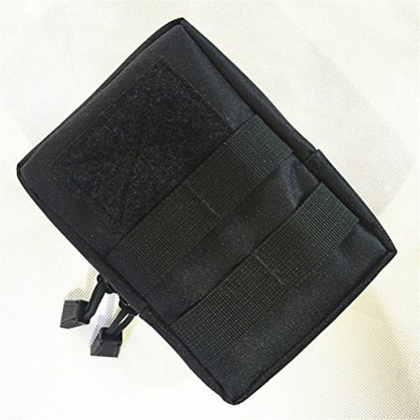 Saumota Tactical Pouch 2 Saumota Mini Molle Nylon Utility First Aid Bag Waist Bag Tactical Pack-Black