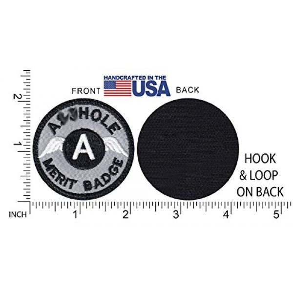 Tactical Patch Works Airsoft Morale Patch 5 A-hole Merit Badge Patch