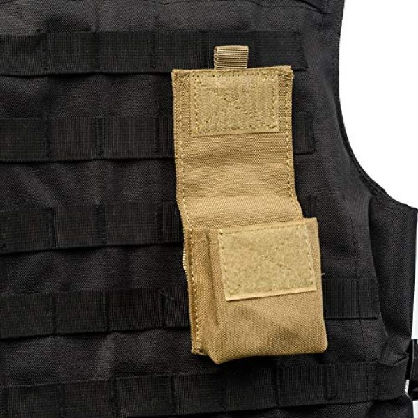 BREEZEY Tactical Pouch 6 BREEZEY EDC Tools Bag, 1000D Nylon Molle Pouch Outdoor Waterproof Accessory Bag Multipurpose Tactical Utility Bag for Hunting Hiking Riding Camping Outdoor Sports